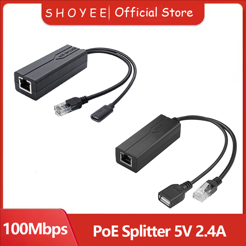 Power Over Ethernet - PoE Splitter 5V 2.4A USB Tip
