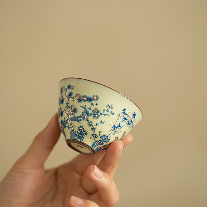 Office Technician - Jingdezhen El Boyaması Mavi Beyaz Kışın